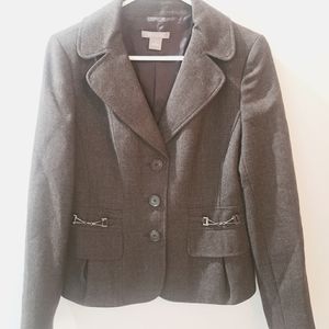 Ann Taylor Brown Blazer Size 4